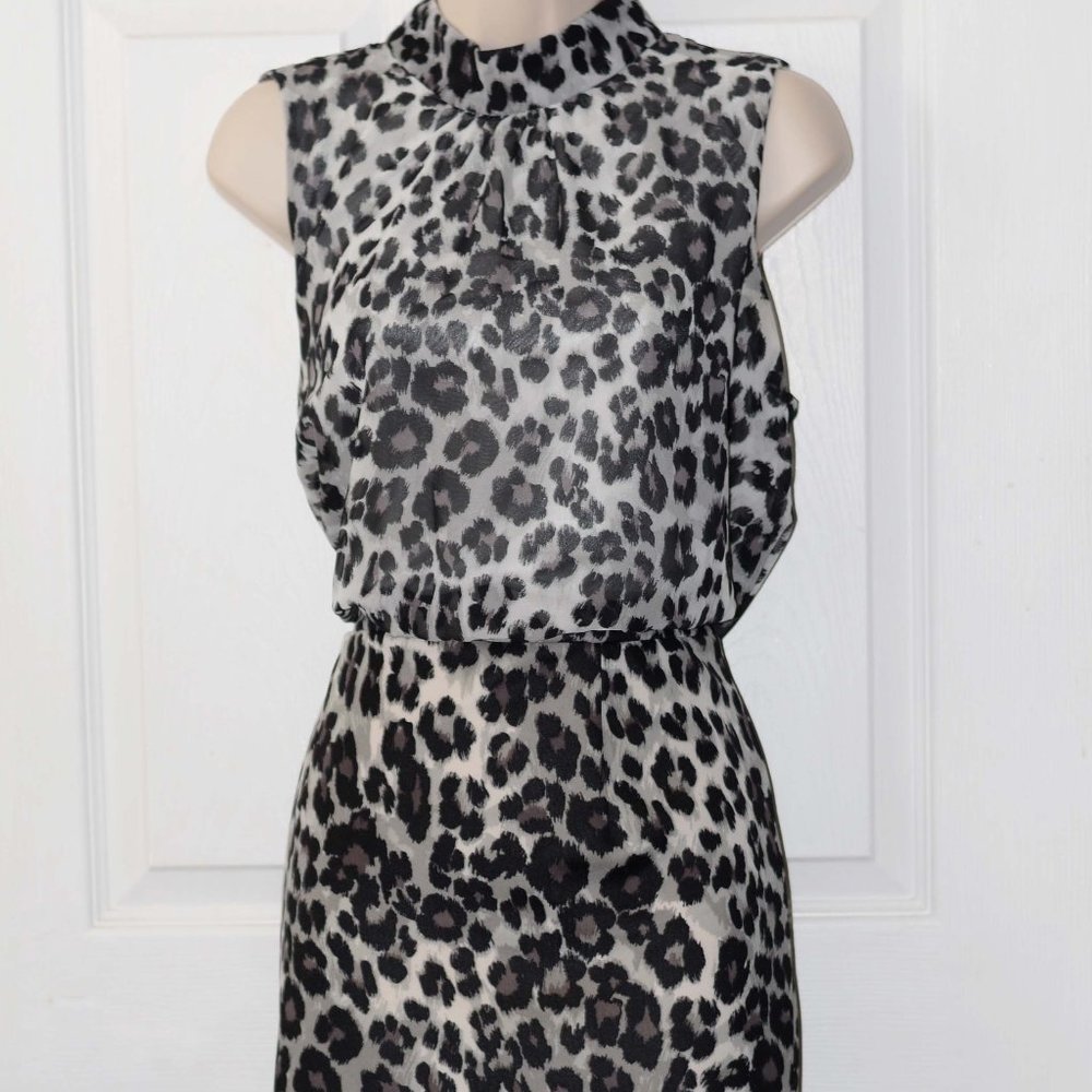 Leopard Knee length dress